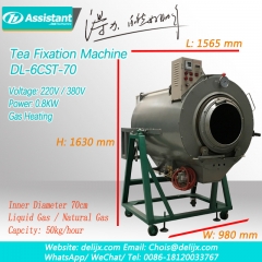 dl-6cst-70 चाय की पत्तियां फिक्सेशन प्रोसेसिंग उपकरण ग्रीन टी फिक्सिंग मशीन