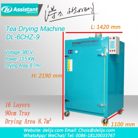 छोटे फूल चाय रोटरी प्रकार इलेक्ट्रिक हीटिंग चाय पत्ती सुखाने की मशीन 6chz-9
