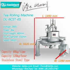 चाय पत्ती रोलिंग प्रसंस्करण मशीन हरी काली ऊलोंग चाय रोलिंग टेबल मशीन 6crt-65